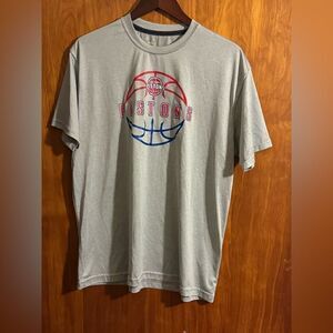 Detroit Pistons Cool Dri Fit Short Sleeve T-Shirt Men’s XL Gray NBA.